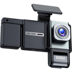 Κάμερα Αυτοκινήτου Quad Lens WiFi Με Οθόνη IPS 3" Και Καταγραφή 1080P