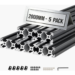 VEVOR Προφίλ Αλουμινίου 2040 V-Slot 2000 mm Μαύρο (5 τεμ.) VXOBLXCDGHS2U2JSA001V0