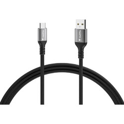 Varta USB 2.0 Cable USB-C male - USB-A 60W Μαύρο 2m 57935101111