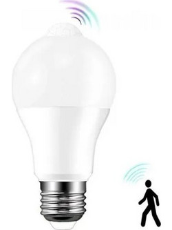 Λάμπα LED 12W για Ντουί E27 Ψυχρό Λευκό με ανιχνευτή κίνησης EAN:5949531501325