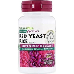 Nature s Plus Red Yeast Rice Extract Συμπλήρωμα Διατροφής Κόκκινης Μαγιάς 30 Κάψουλες