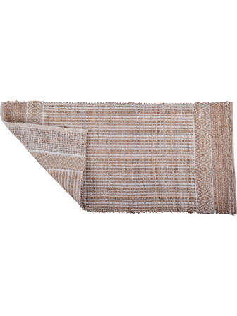 Πατάκι γιούτα & βαμβάκι μπεζ 60x120 cm Ankor 827329