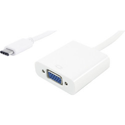 POWERTECH αντάπτορας USB Type-C σε VGA PTH-034, Full HD, λευκό