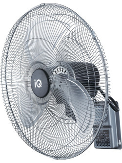 IQ MWF-18R Ανεμιστήρας Τοίχου 45cm 100W με Τηλεχειριστήριο Ασημί