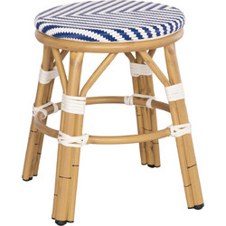 ΣΚΑΜΠΟ ΑΛΟΥΜΙΝΙΟΥ CHINO BAMBOO LOOK TEXTILENE ΛΕΥΚΟ ΜΠΛΕ Φ36x46