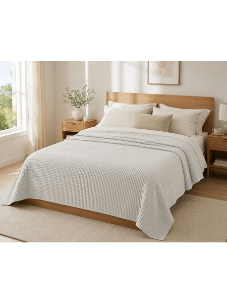 Κουβέρτα Πικέ LeBlanc Reactive Sanforized Cotton 100% Μονή 160x240 White