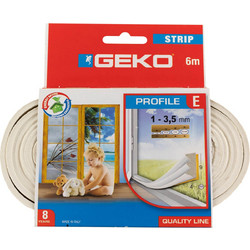 ΑΕΡΟΣΤΟΠ ΡΟΛΟ. -E- .6m 1-3.5mm ΛΕΥΚΟ GEKO Art.1000/4
