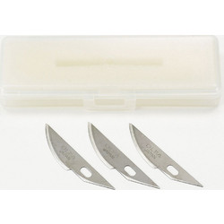 MODELER'S KNIFE PRO REPLACEMENT BLADE (CURVED, 3 PCS) - TAMIYA 74100