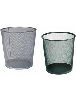 Καλάθι Γραφείου Μέταλλο Φ27x30cm Σε 2 Χρώματα