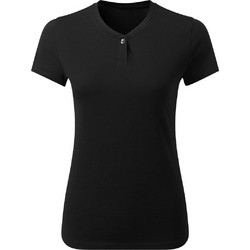 T-shirt γυναικείο με κουμπί PREMIER PR319 Comis Black