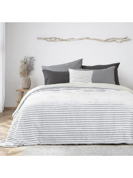 Κουβερλί Υπέρδιπλο Raya Nima Home Γκρι|Λευκό 220x240