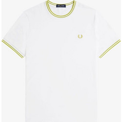 Ανδρικό T-shirt με Λαιμόκοψη Λευκό Fred Perry Λευκό M2724-100