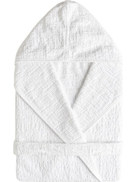 Sorema Gaufre Μπουρνούζι Unisex Λευκό
