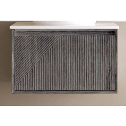 ZIZANIO- ΠΑΓΚΟΣ PVC ΣΧΕΤΟ 60*50 - GREY - GLORIA