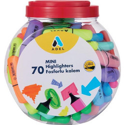 Adel mini φωσφορούχοι μαρκαδόροι υπογράμμισης (ΤΕΜ70)