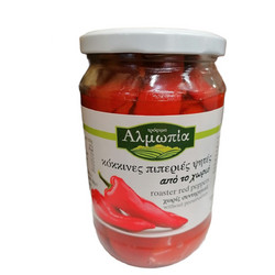 Αλμωπία Πιπεριές Κόκκινες Ψητές 690gr