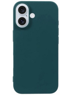 Θήκη για iPhone 16 Silky and Soft Touch Silicone σε Πετρόλ Πετρόλ Θήκη πλάτης Σιλικόνη