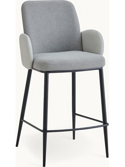 RAVENNA Σκαμπό Μπαρ Melita Grey 54 x 49 x 98