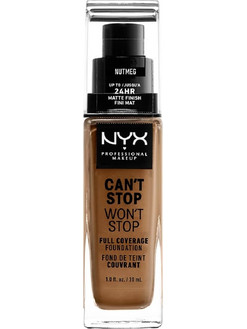 Nyx Can't Stop Won't Stop Full Coverage 16.5 Nutmeg Liquid Foundation 30ml