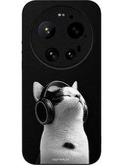 Sonique Men's Edition Θήκη με Σχέδιο «Audio Kitten - White» (Xiaomi 17 Ultra)