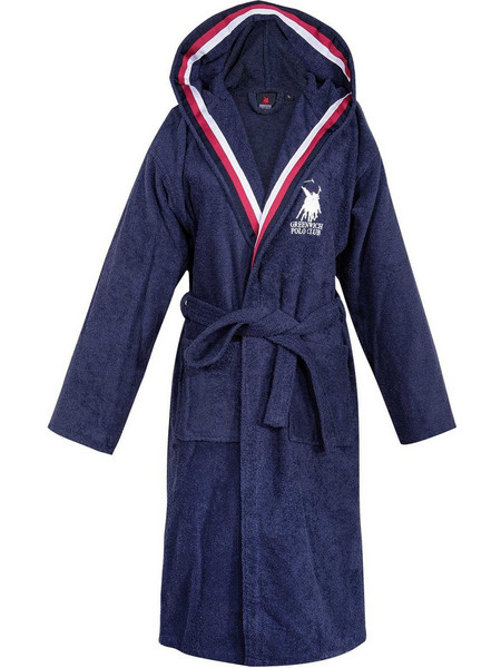 Greenwich Polo Club Μπουρνούζι 100% Βαμβακερό Navy Μπλε 3063
