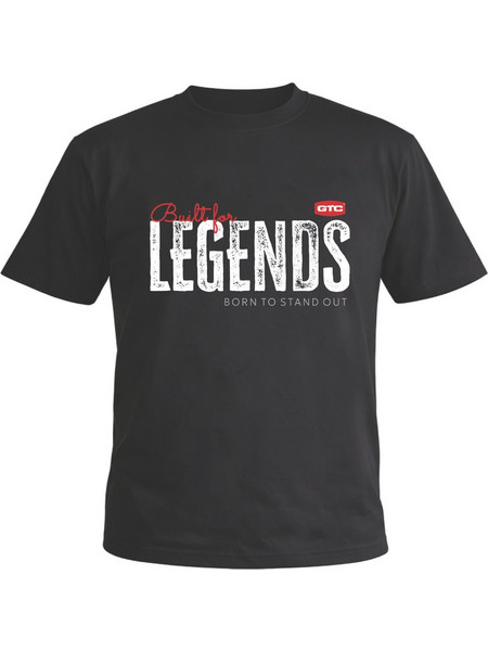 GTC Μπλουζάκι κοντομάνικο Legend μαύρο S