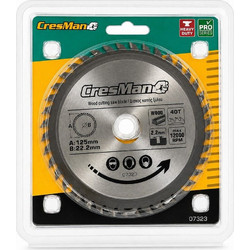 Δίσκος ξύλου Cresman 125mm 40 δόντια