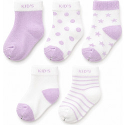 Σετ 5 ζευγαρια Καλτσες Baby purple 0-12m 71206000018