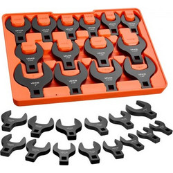 VEVOR Crowfoot Wrench Set, 1/2" Drive, 14-Pece SAE 1-1/16" to 2" Crows Foot Wrenches, 40Cr Alloy Steel, με δίσκο αποθήκευσης, σήμανση διπλού μεγέθους σε εργαλεία και δίσκο, για αυτόματη συντήρηση ή επ