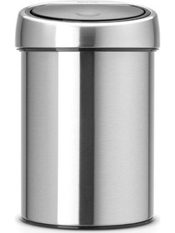 Brabantia Κάδος Απορριμμάτων από Ανοξείδωτο Ατσάλι Matt Steel FPP 3lt 37 86 45