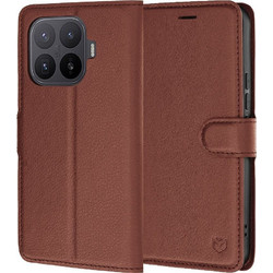Techsuit Leather Folio Θήκη Βιβλίο Brown (Xiaomi 17T Pro)