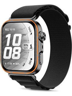 Tech-Protect Nylon Pro Λουράκι Υφασμάτινο Black (Huawei Watch Fit 3 / 4 / 4 Pro / 5 / 5 Pro)