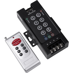 GloboStar(R) 73405 Ασύρματος LED RGB Controller με Χειριστήριο RF 12v (360w) - 24v (720w) DC