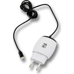 2GO Φορτιστής με Ενσωματωμένο Καλώδιο Lightning Λευκός (795630) 795630