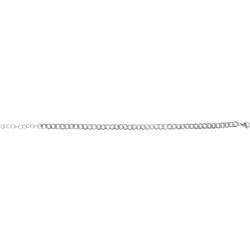 Αλυσίδα ποδιού Stainless Steel ασημί αλυσίδα 5 mm