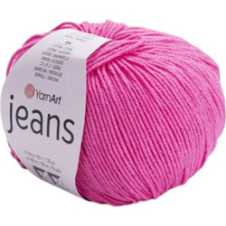 Νήμα Πλεξίματος Jeans για Καλοκαιρινά Πλεκτά 55% βαμβάκι και 45% ακρυλικό 50gr 160mtr. σε Φούξια 42 1τεμ