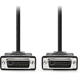 Nedis 233-2825 Cable DVI-D male - DVI-D male 2m Μαύρο