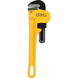 DELI PIPE WRENCH 200MM YELLOW