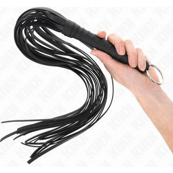 Kink Flogger Μαστίγιο with Ring 65cm Μαύρο
