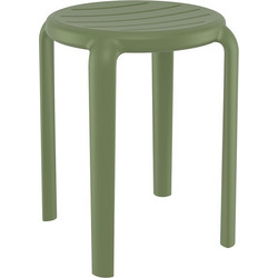 TOM 45εκ. ΣΚΑΜΠΟ OLIVE GREEN ΠΟΛ/ΝΙΟΥ 34X34X45εκ.-34X34X45εκ