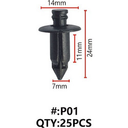 P01 ΚΛΙΠΣ ΠΛΑΣΤΙΚΑ ΚΟΥΜΠΩΜΑΤΑ ΓΙΑ ΑΜΑΞΩΜΑ (RIVETS)