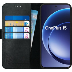Rosso Deluxe Θήκη Πορτοφόλι για OnePlus 15 Black
