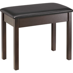 SOUNDSATION SBH50P SRW | Κάθισμα Πιάνου Rosewood Σατινέ με Μαύρο Δέρμα,Ύψος 48cm