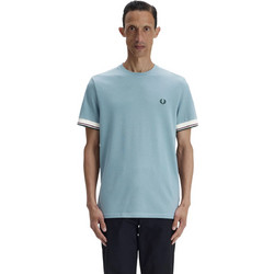 Fred Perry Ανδρικό T-shirt Twin Tipped Cuff T-Shirt M2396-Z20 Μέντα