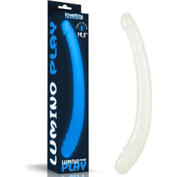 Lovetoy Lumino Play Glow In The Dark Διπλό Dildo 37cm Light