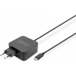 Digitus USB-C Φορτιστής Laptop 65W 20V 5A με Ενσωματωμένο Καλώδιο Τροφοδοσίας DA-10071
