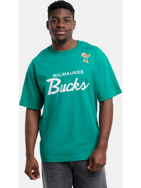 Mitchell & Ness NBA Head Coach Milwaukee Bucks Ανδρικό T-Shirt FC16318-MBUKYGN KELLY GREEN