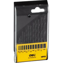 DELI DELI σετ τρυπάνια DH-MHZ013-ED1 για σίδηρο HSS, 1.5-6.5mm DIN 338, 13τμχ