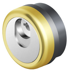 OMEGA PRO Μαγνητικό Defender MR518 για Θωρακισμένη Πόρτα - Με 3 Μαγνητικά Κλειδιά & Κάρτα Ιδιοκτησίας Μπρονζέ