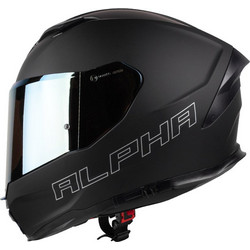Pilot Helmets Alpha SV Matt Black / Gold Κράνος Μηχανής Full Face 1550gr